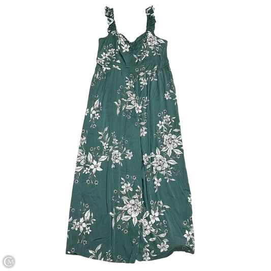 Romper By Torrid In Green & White, Size: 1x