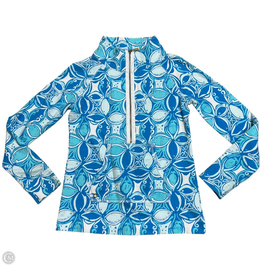 Jacket Designer By Lilly Pulitzer In Blue & White, Size: Xs