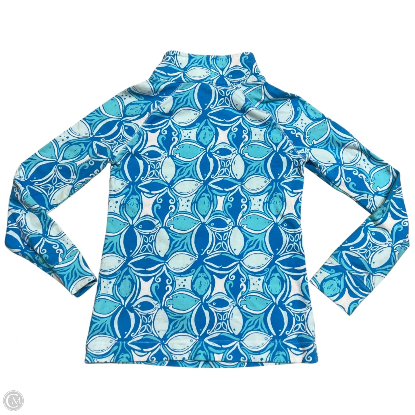 Jacket Designer By Lilly Pulitzer In Blue & White, Size: Xs
