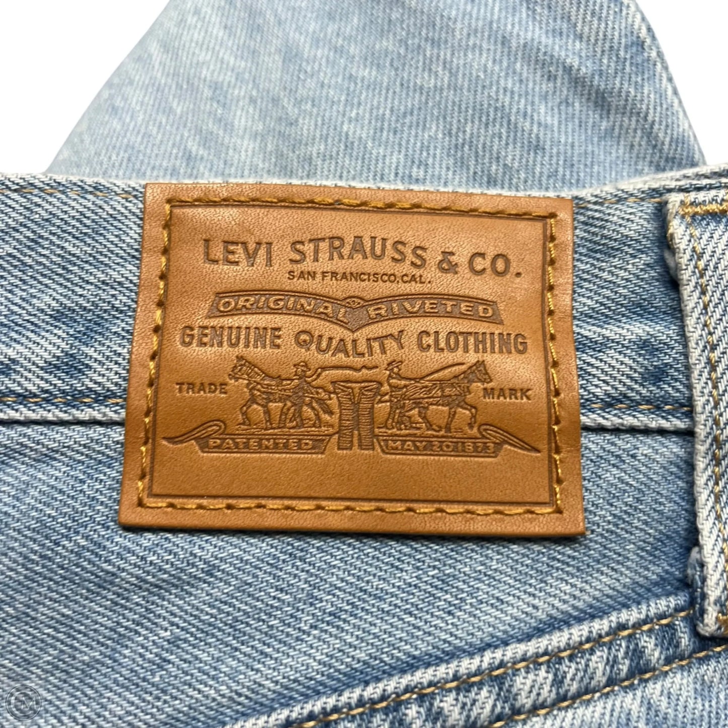 Jeans Straight By Levis In Blue Denim, Size: 6