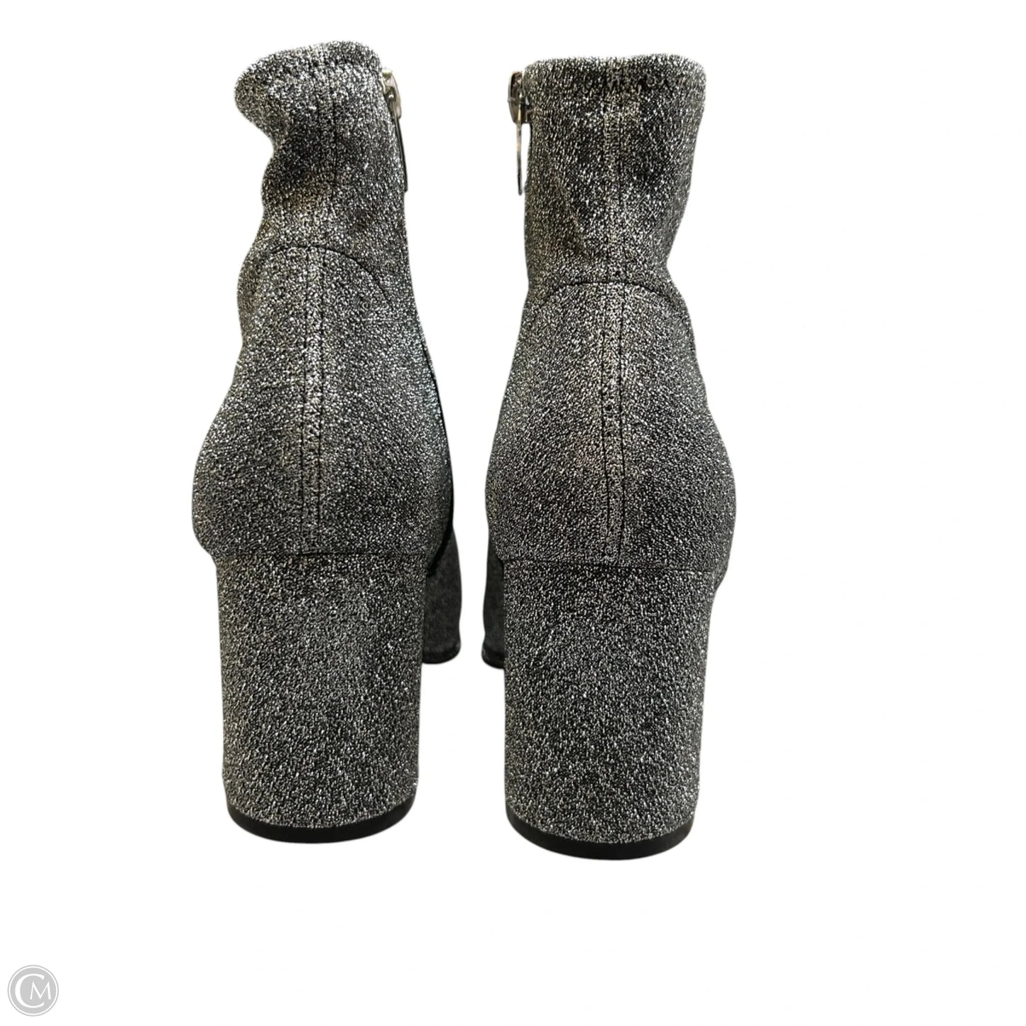 Boots Ankle Heels By Marc Fisher In Silver, Size: 7