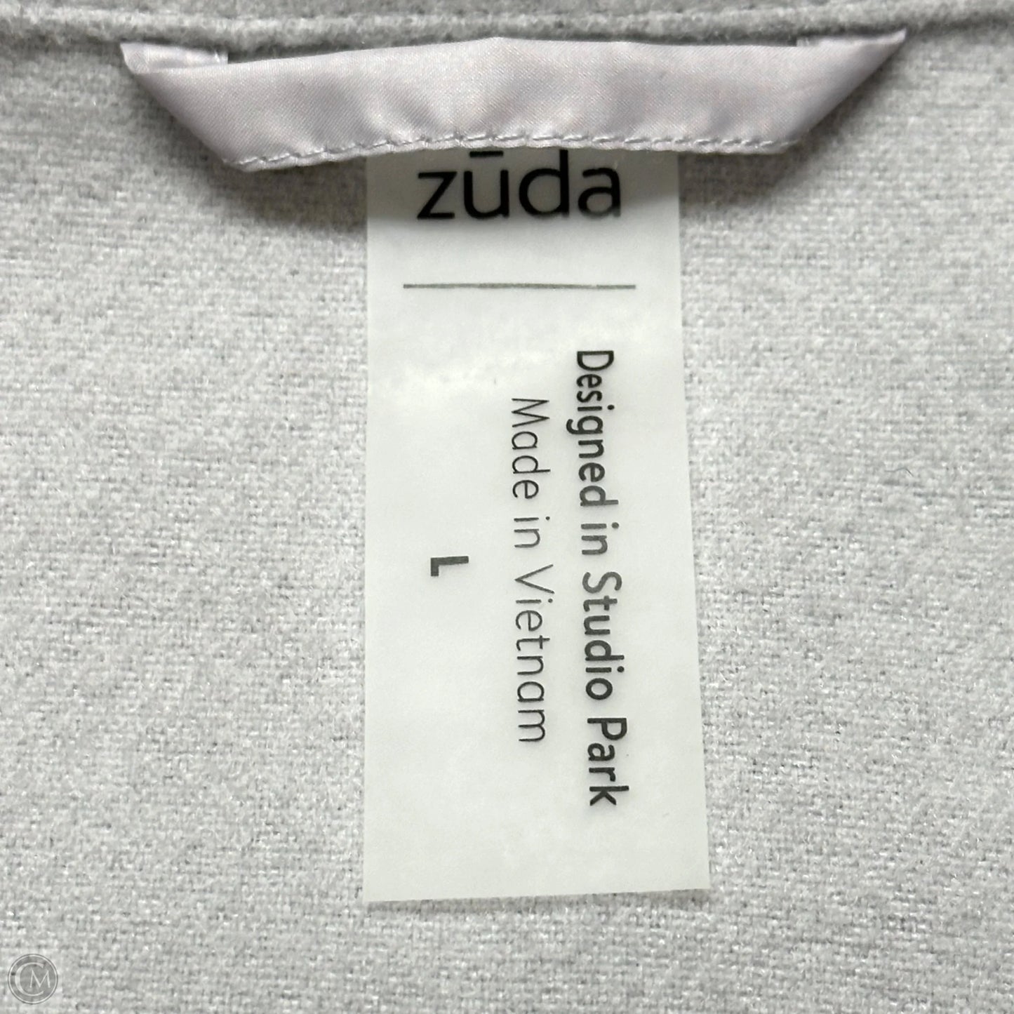Coat By Zuda In Grey, Size: L