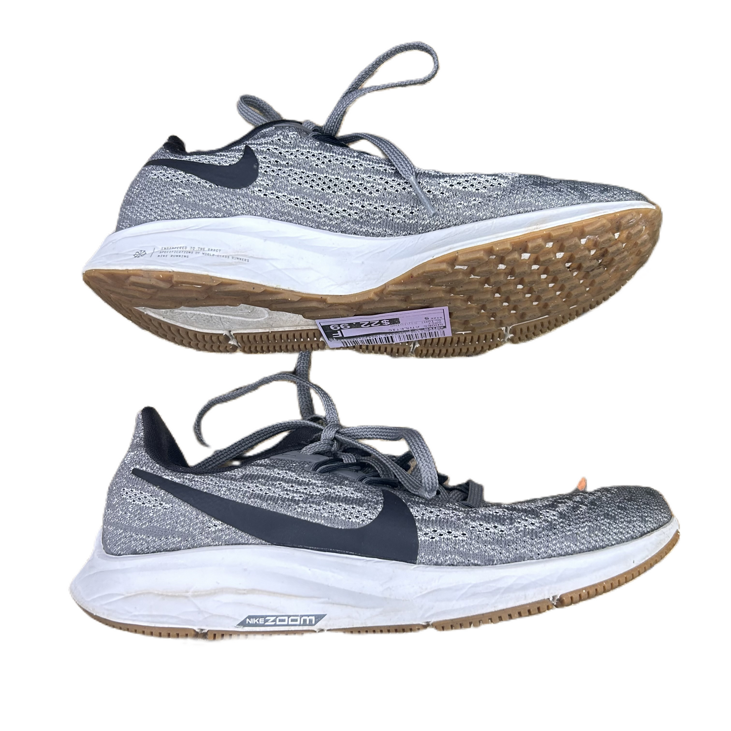 Grey Shoes Athletic By Nike, Size: 5