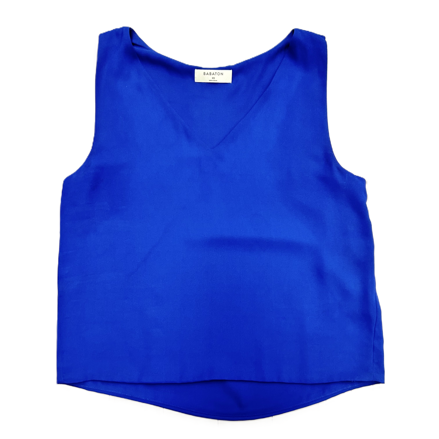 Blue Blouse Sleeveless By Babaton, Size: Xs