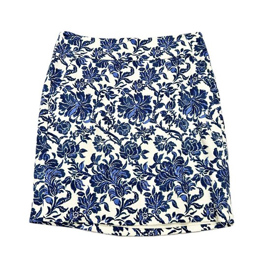 Blue & White Skirt Mini & Short By Ann Taylor, Size: 0
