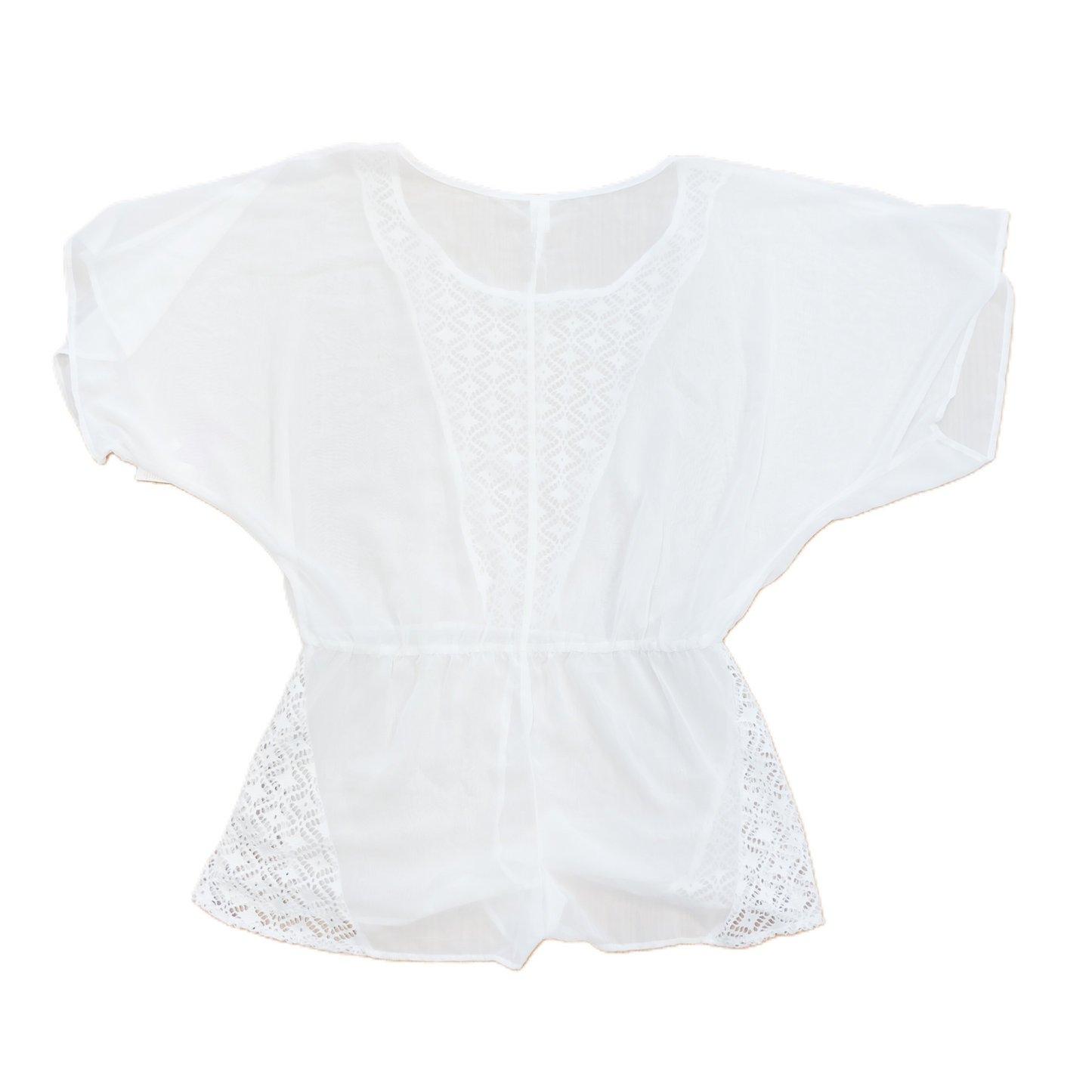 White Swimwear Cover-up By Bongo, Size: 2x