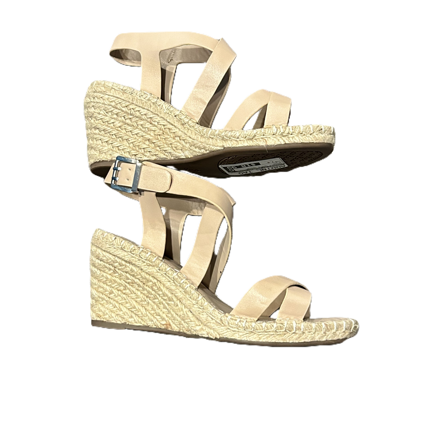 Beige Sandals Heels Wedge By Charles By Charles David, Size: 7.5