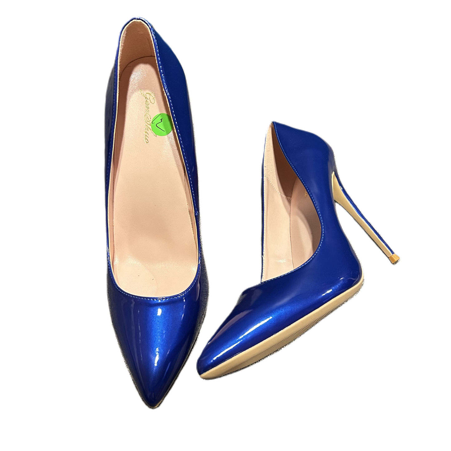 Blue Shoes Heels Stiletto By Genshuo, Size: 12