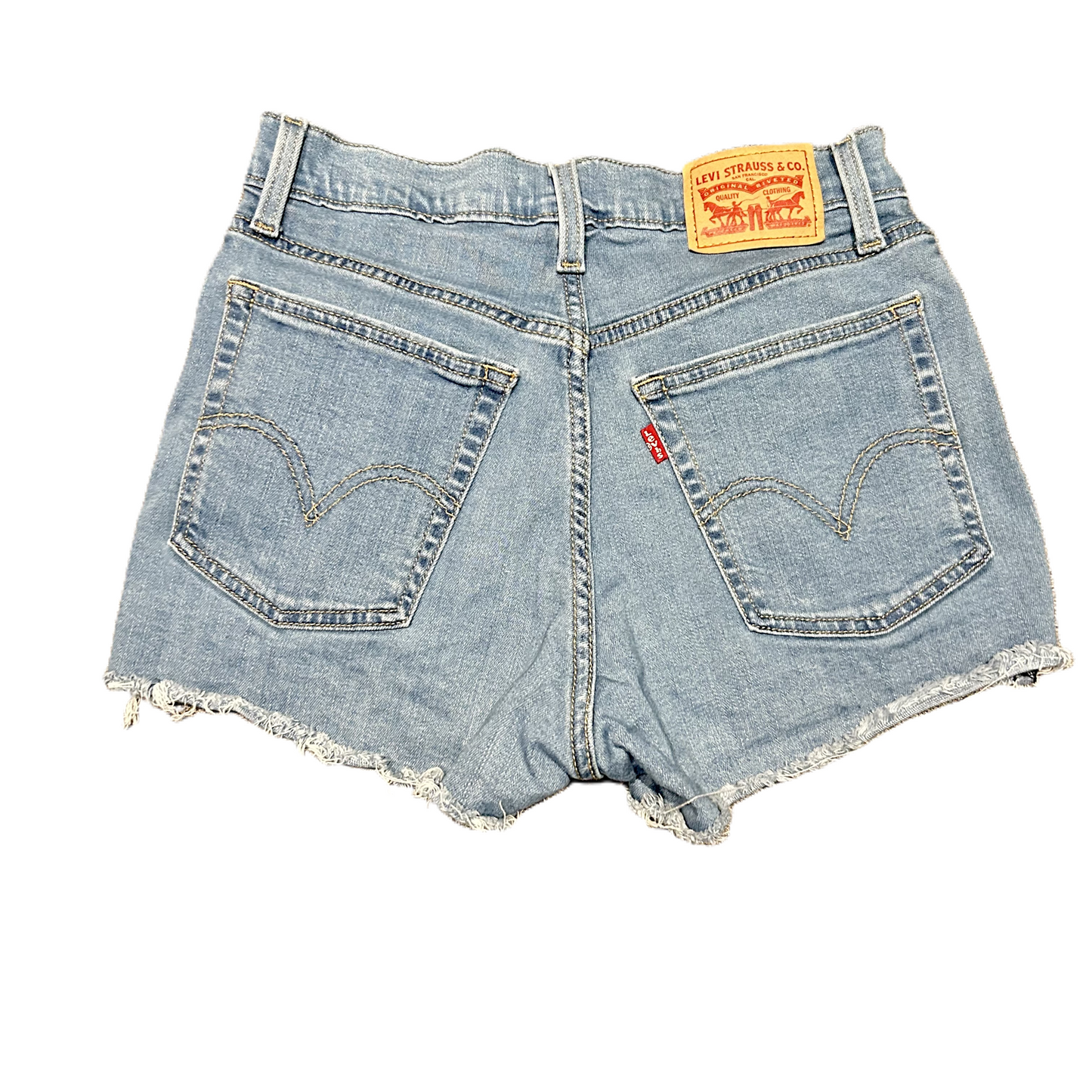 Blue Denim Shorts By Levis, Size: 4