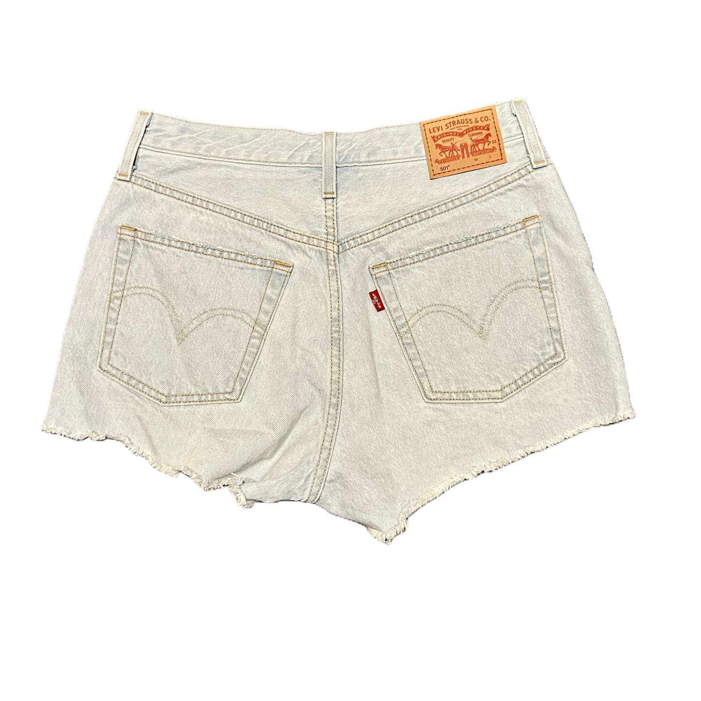 Blue Denim Shorts By Levis, Size: 4