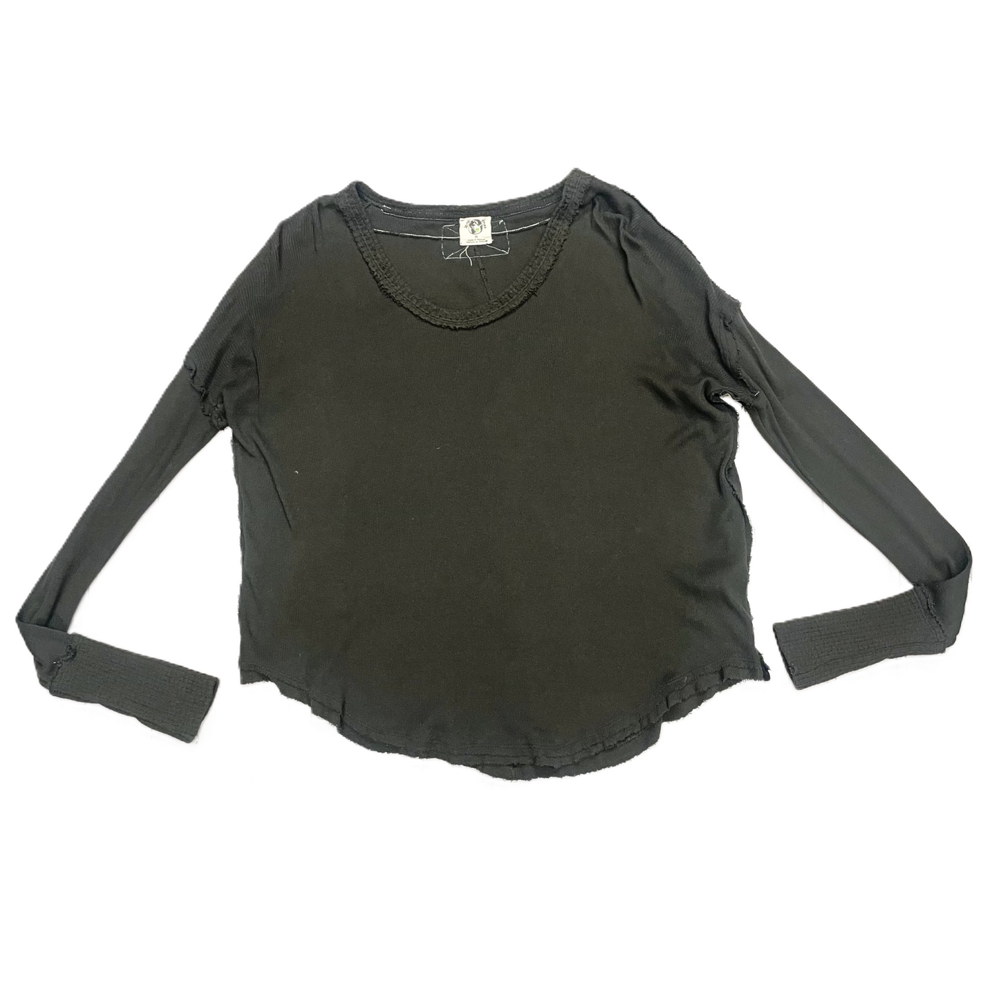 Grey Top Long Sleeve By We The Free, Size: Xs