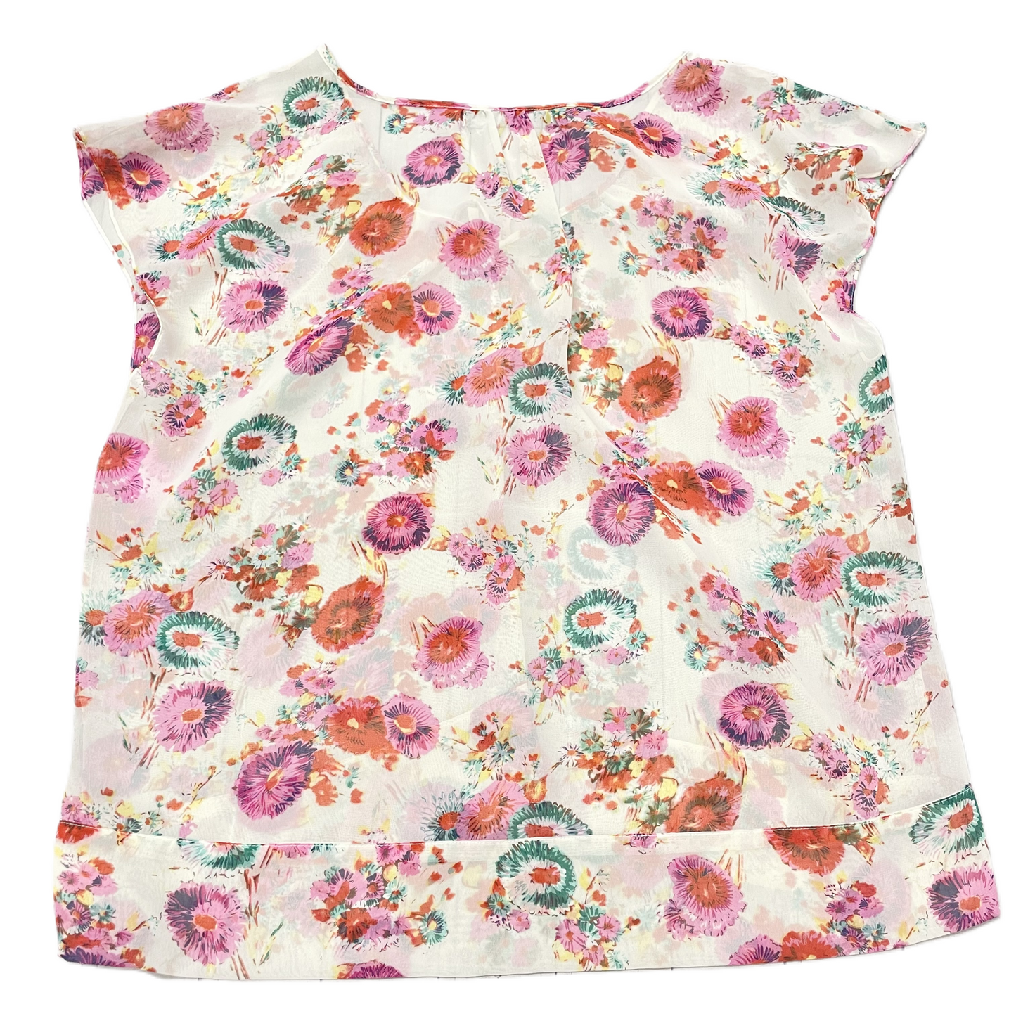 Floral Print Top Sleeveless By Patterson J Kincaid, Size: M