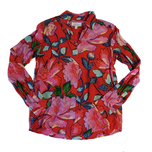 Floral Print Top Long Sleeve By Paris Atelier and Other Stories, Size: Xs