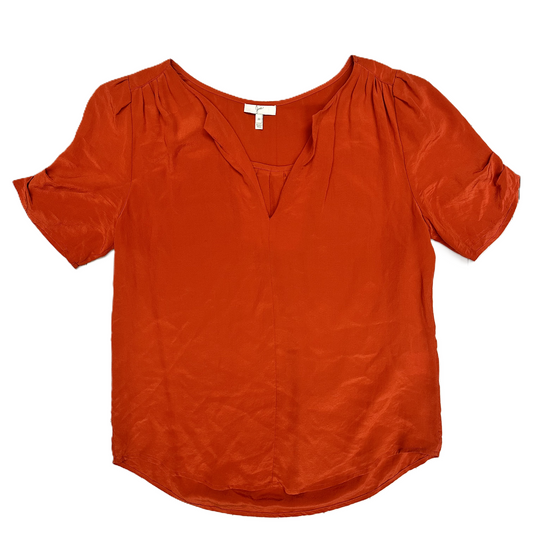 Top Short Sleeve By Joie In Orange, Size: M