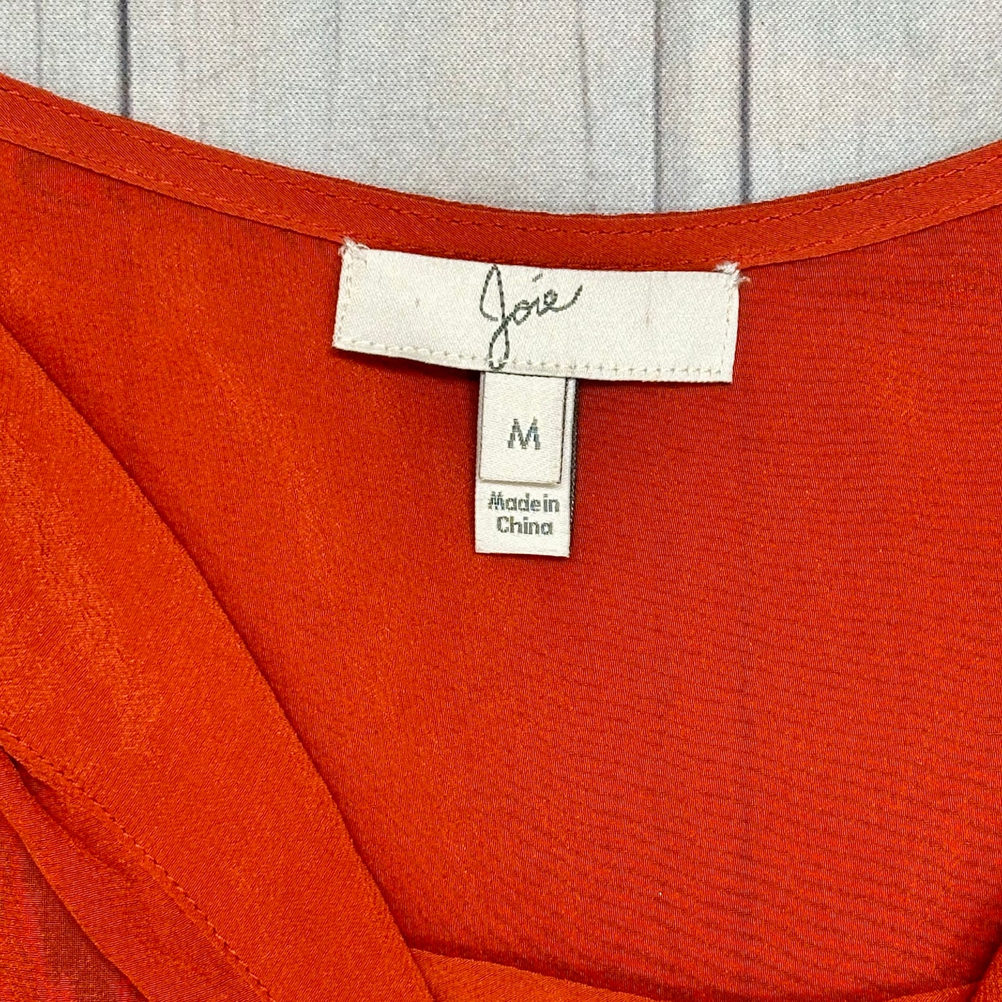 Top Short Sleeve By Joie In Orange, Size: M