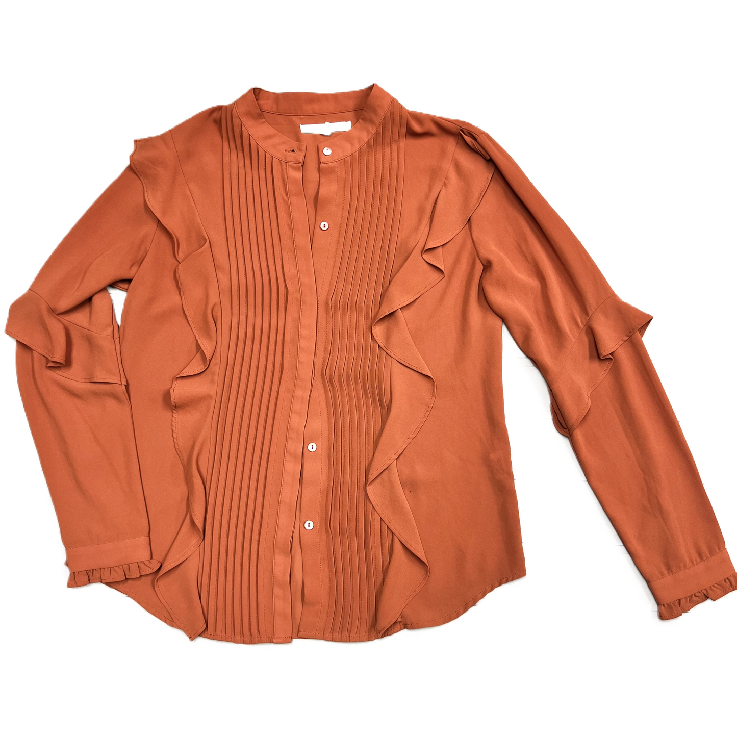 Orange Top Long Sleeve By Avec Les Filles, Size: S