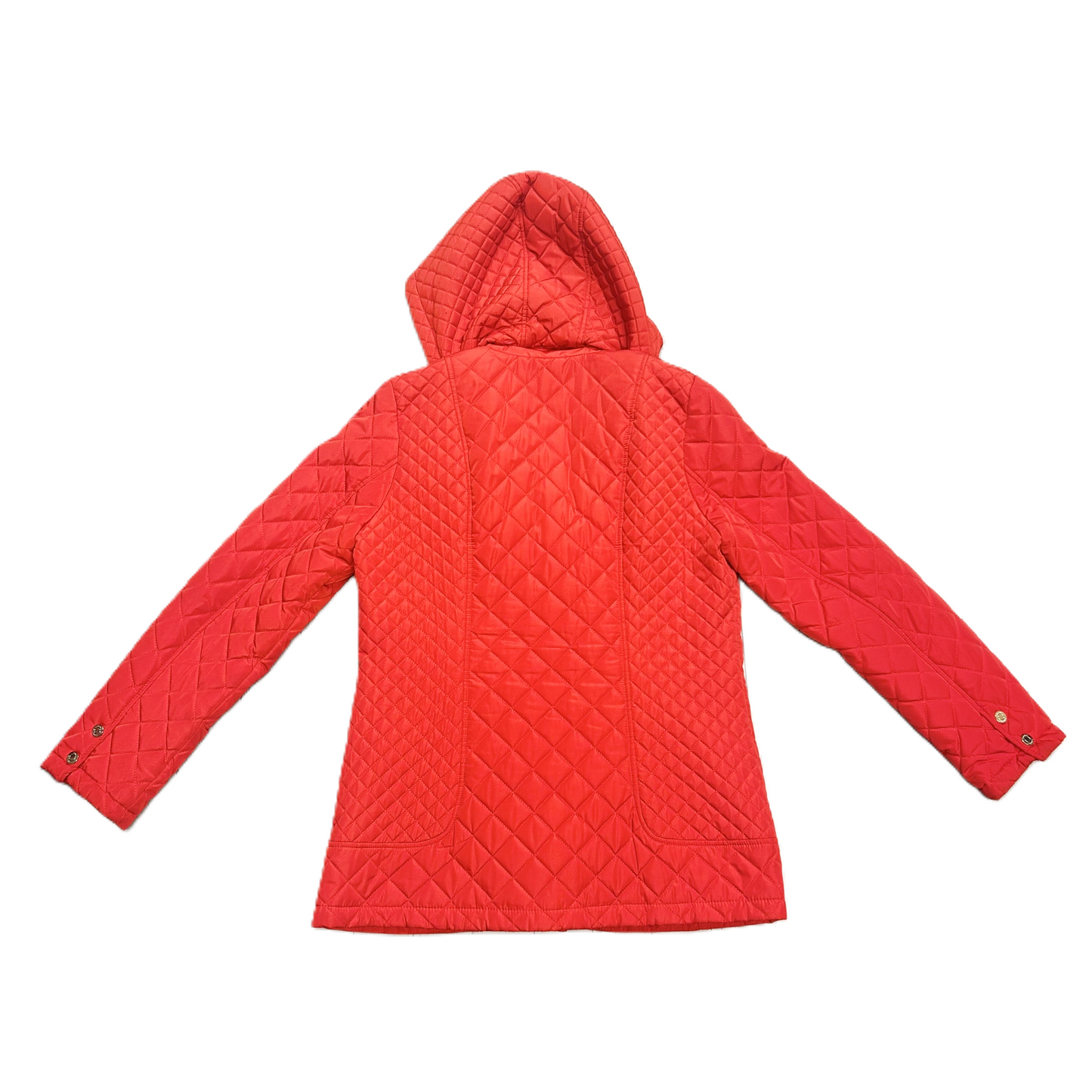 Coat Puffer & Quilted By Calvin Klein In Red, Size: M