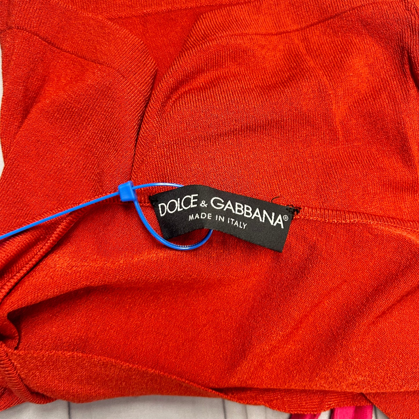 Orange Top Sleeveless Luxury Designer By Dolce And Gabbana Size: Xs