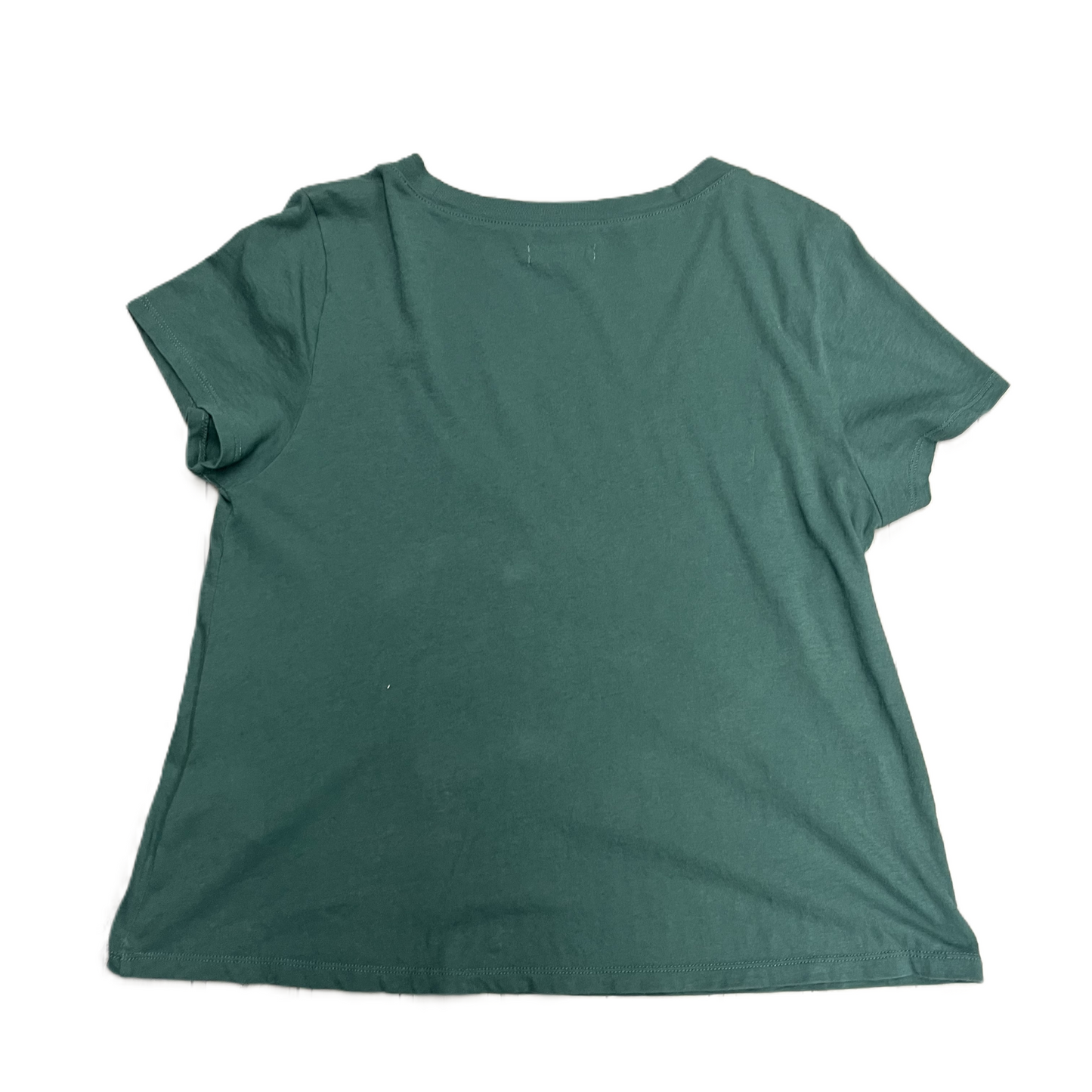 Green Top Short Sleeve Basic By Madewell, Size: M