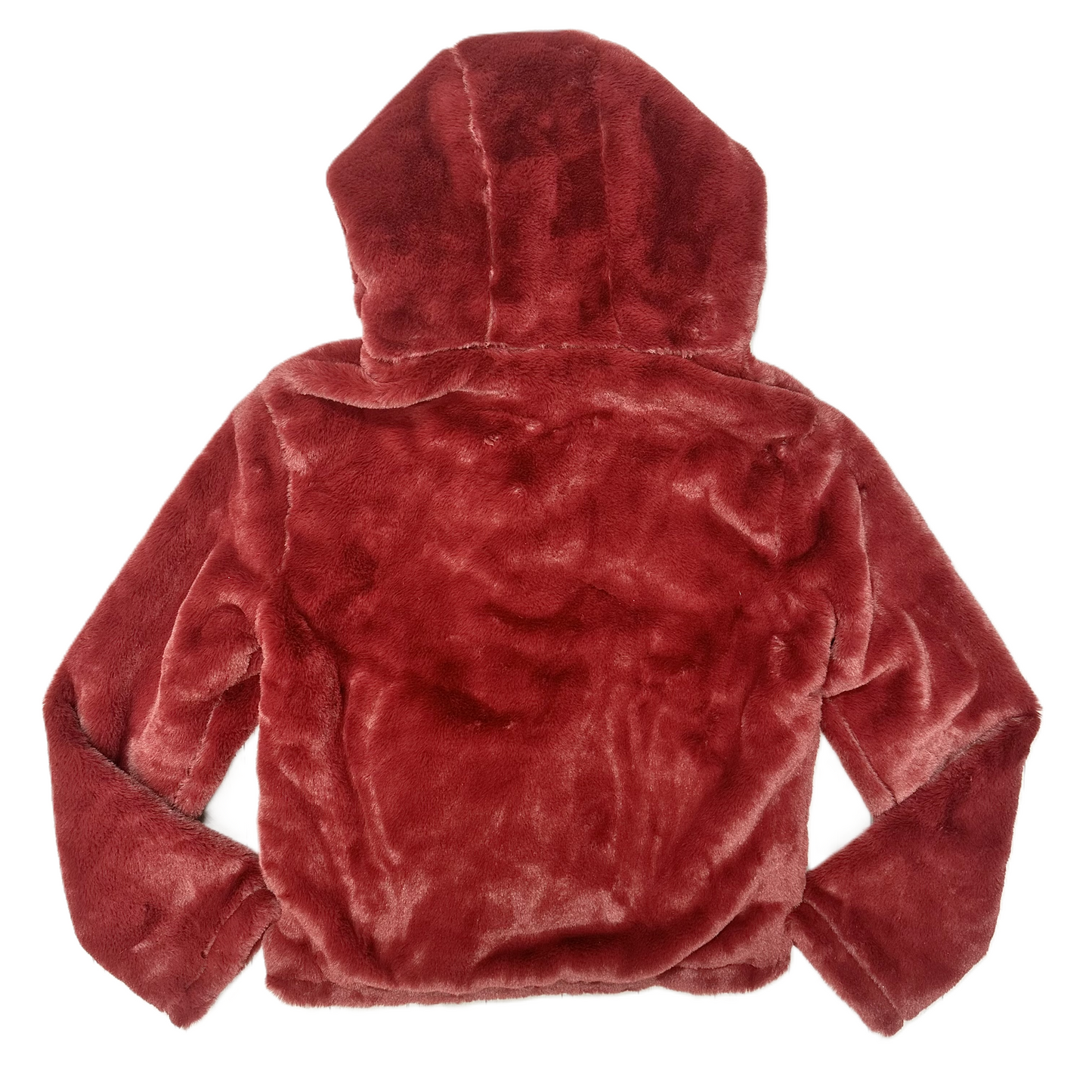 Coat Faux Fur & Sherpa By Haute Monde In Red, Size: L