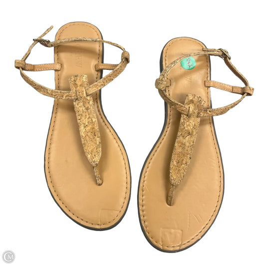 Sandals Flats By J. Crew In Tan, Size: 8