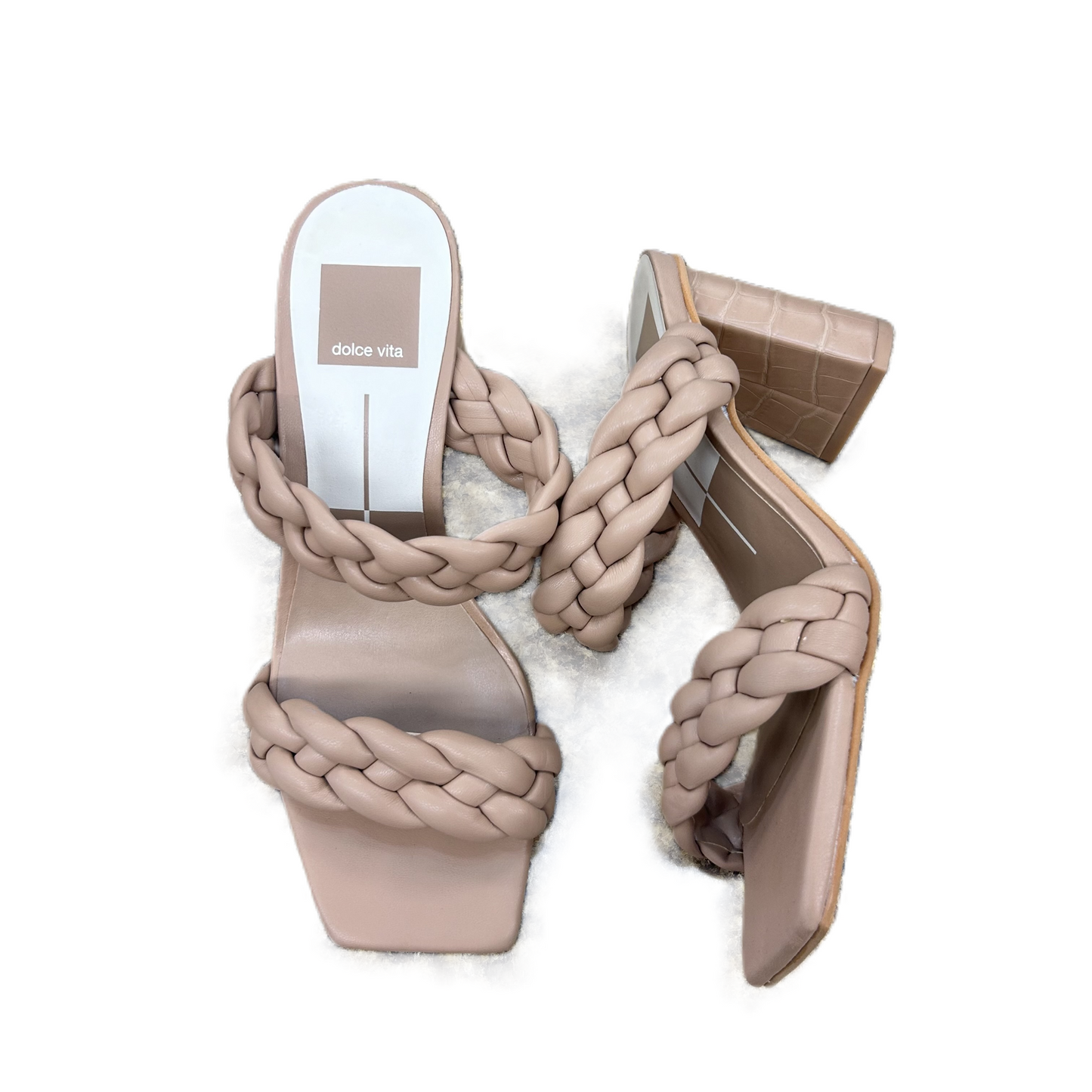 Tan Sandals Heels Block By Dolce Vita, Size: 6