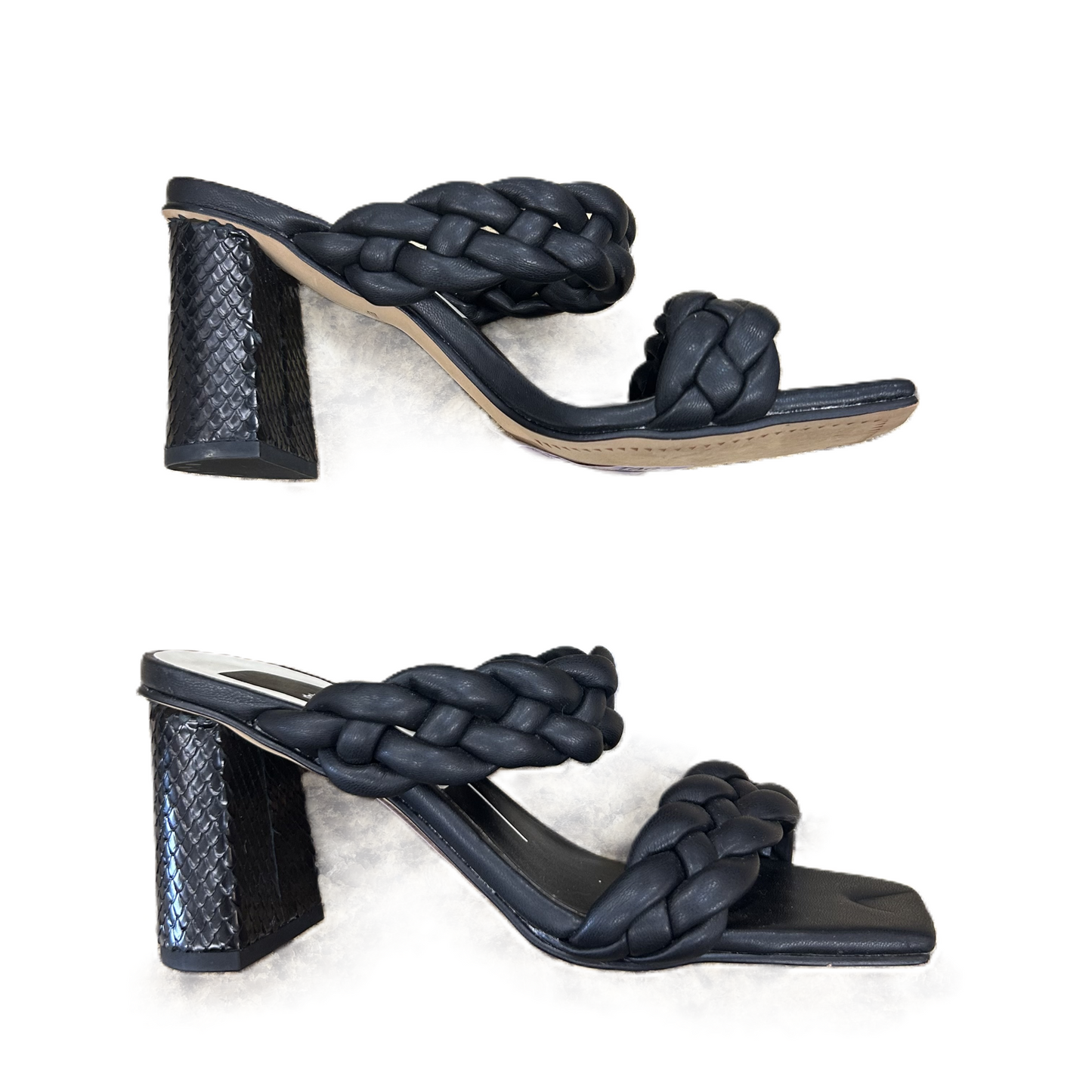 Black Sandals Heels Block By Dolce Vita, Size: 6