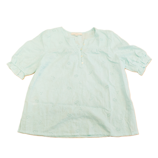 Aqua Top Short Sleeve By Loft, Size: L