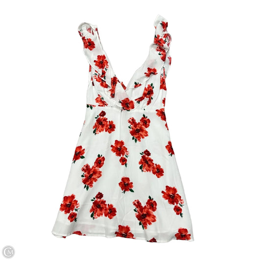 Dress Casual Short By Forever 21 In Red & White, Size: M