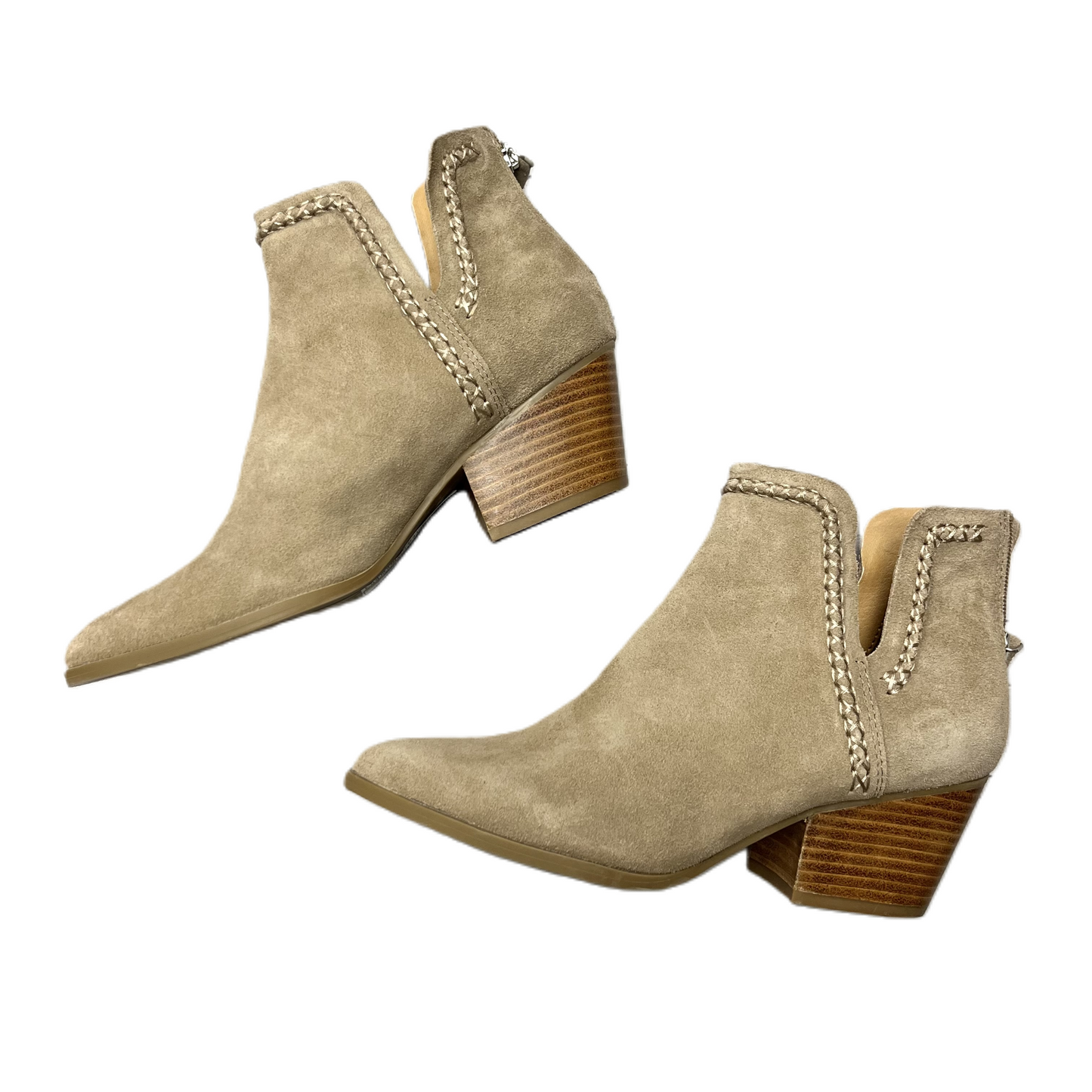 Boots Ankle Heels By Dolce Vita In Taupe, Size: 8