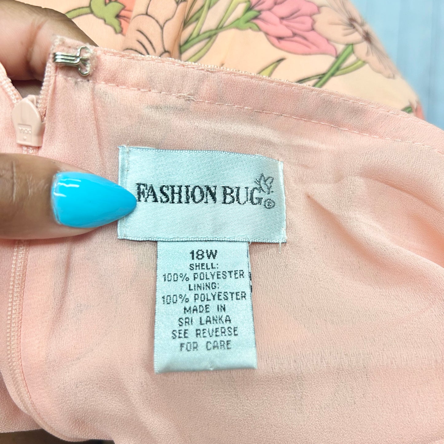 Peach Skirt Midi By Fashion Bug, Size: 18w