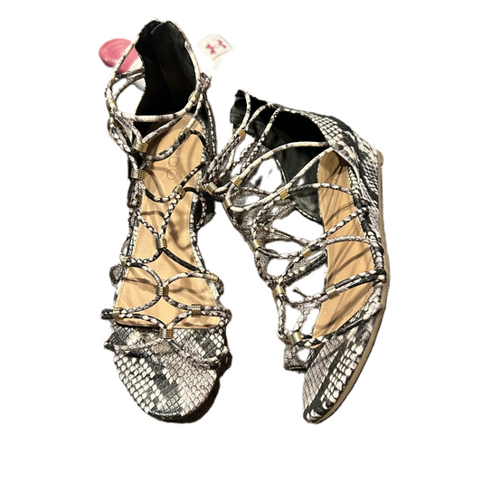 Snakeskin Print Sandals Heels Wedge By Alegria, Size: 10