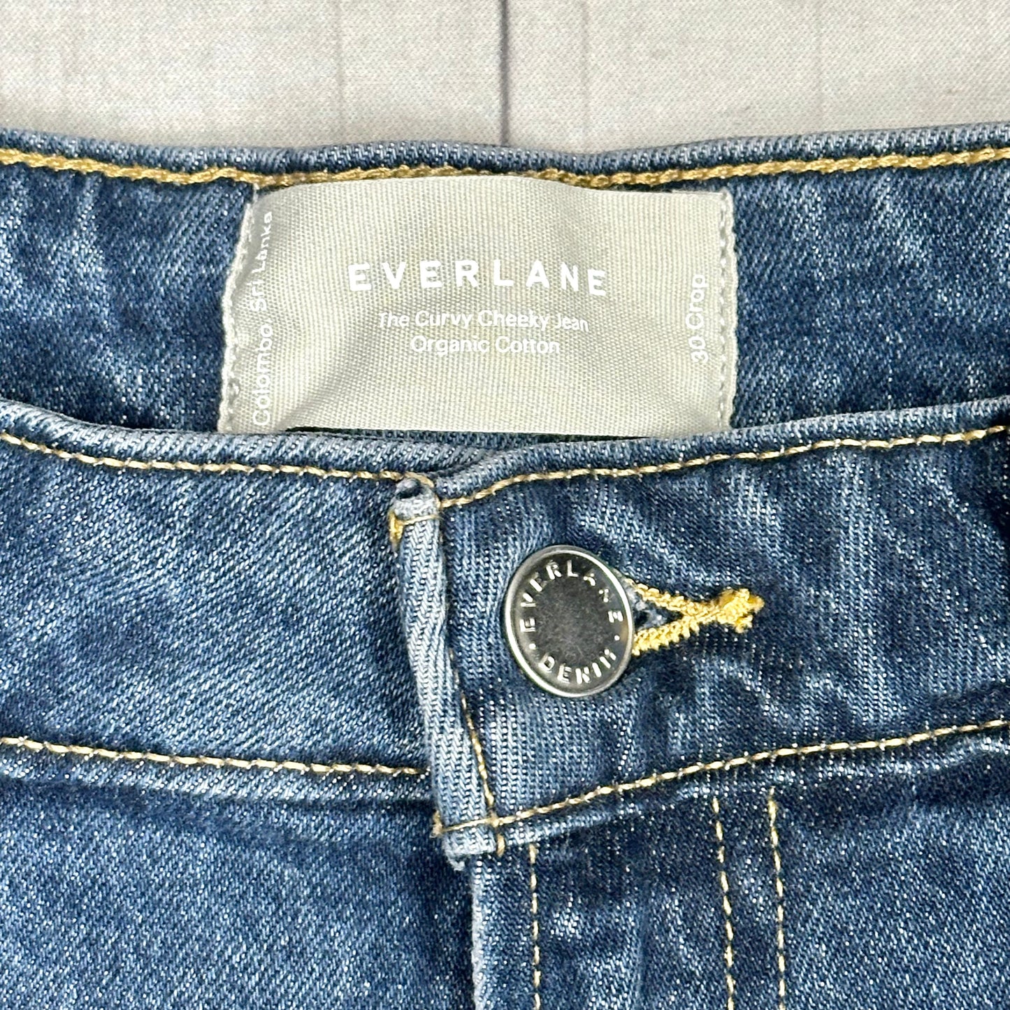 Jeans Straight By Everlane In Blue Denim, Size: 10