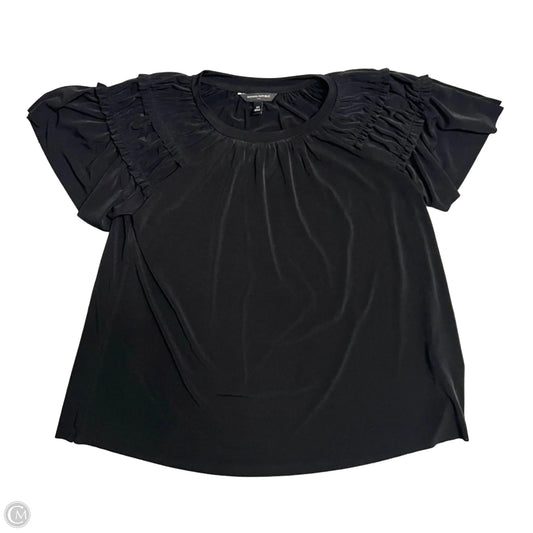 Top Short Sleeve By Banana Republic In Black, Size: Xs