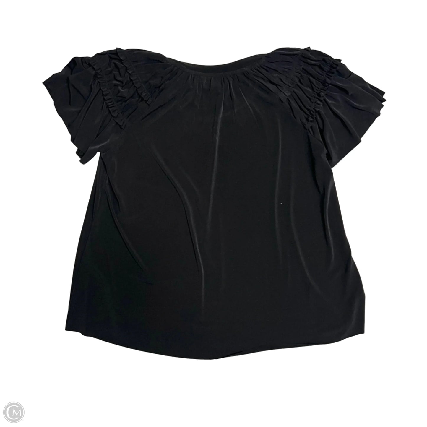 Top Short Sleeve By Banana Republic In Black, Size: Xs