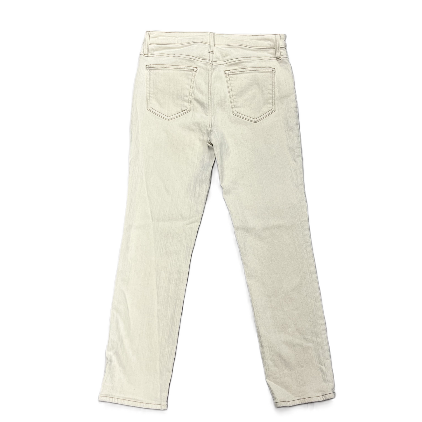 Jeans Straight By Chicos In Cream, Size: 2