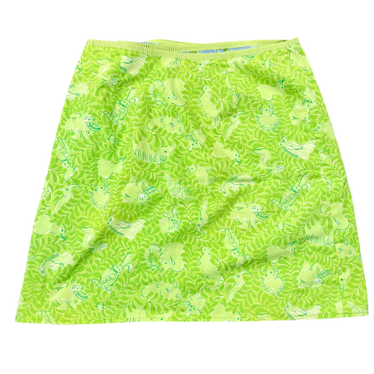 Blue & Green Skirt Designer Lilly Pulitzer, Size L