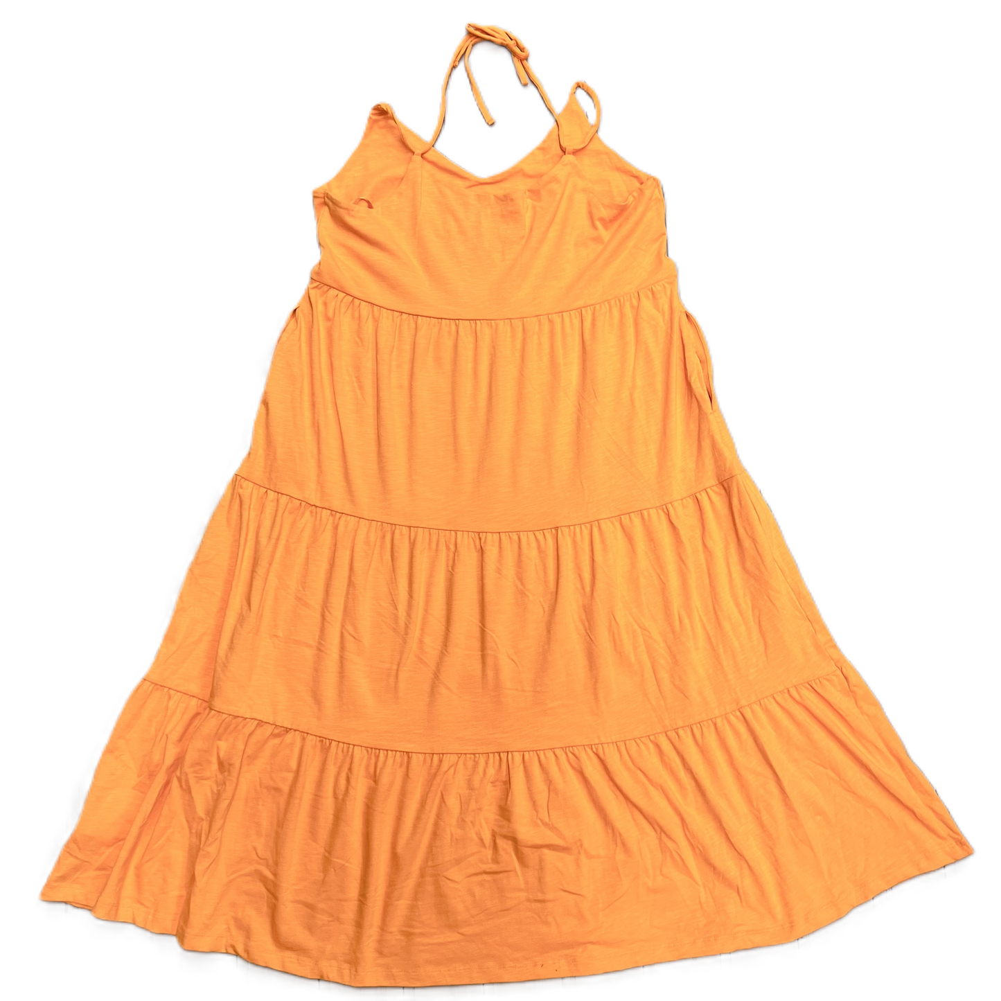 Orange Dress Casual Maxi By Old Navy, Size: Xl