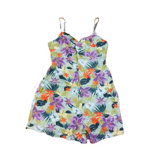 Romper By Lush In Green & Purple, Size: S