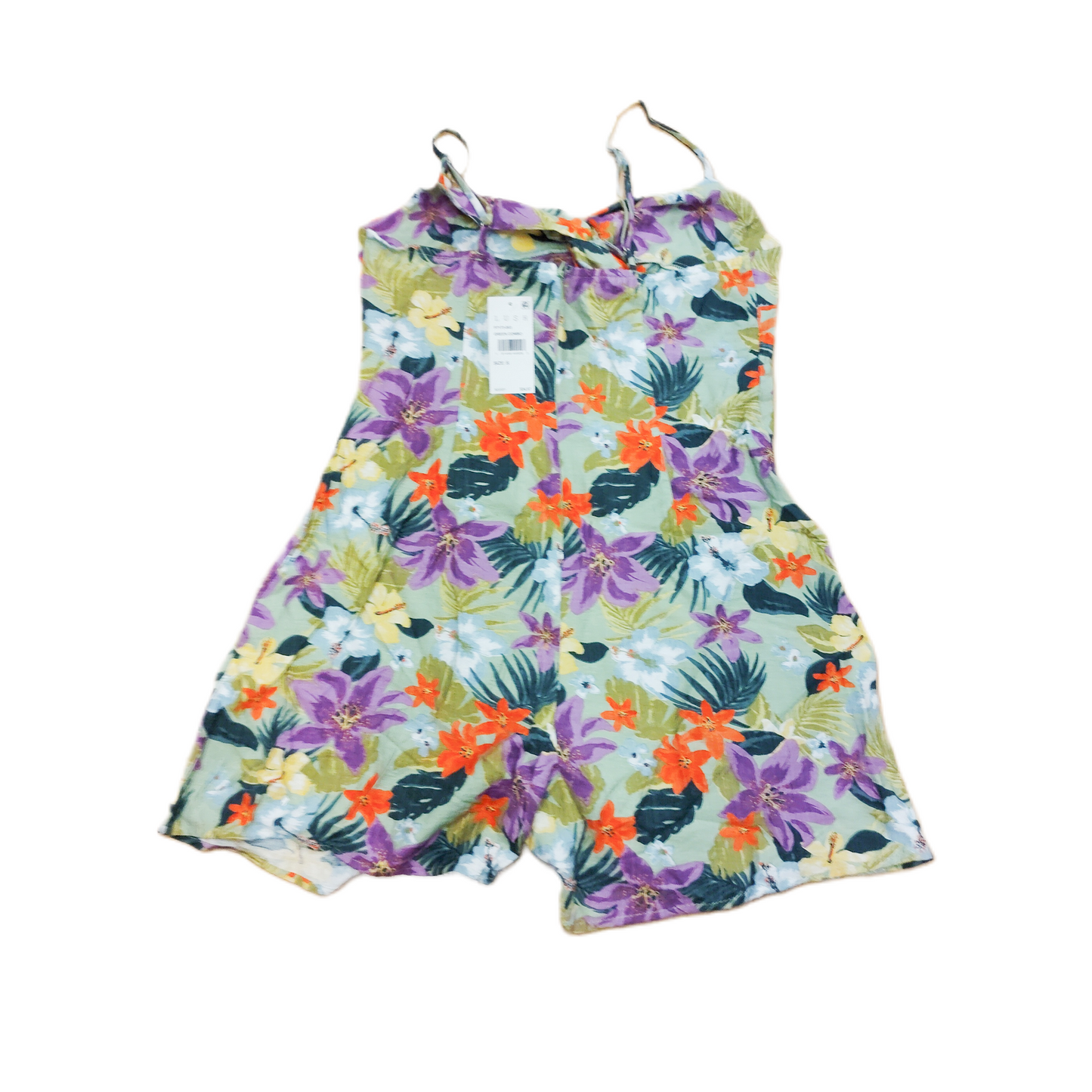 Romper By Lush In Green & Purple, Size: S