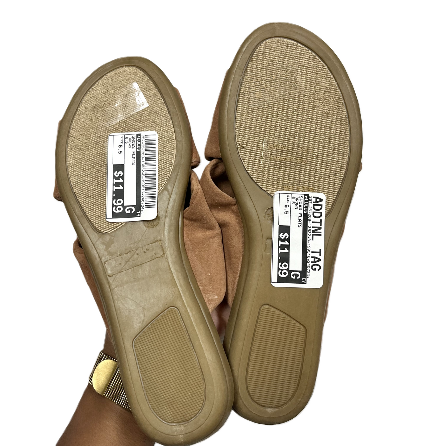 Shoes Flats By Lulus In Brown, Size: 6.5