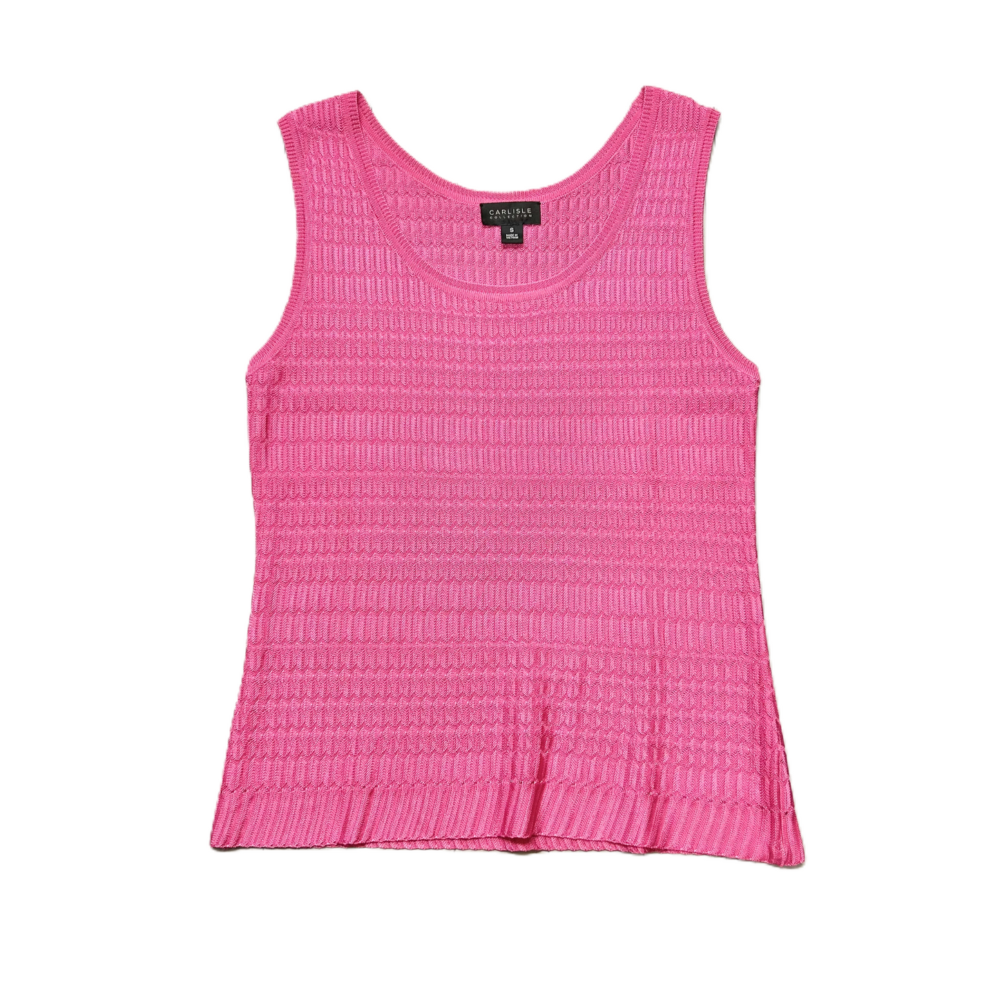 Pink Top Sleeveless By Carlisle Collection, Size: S