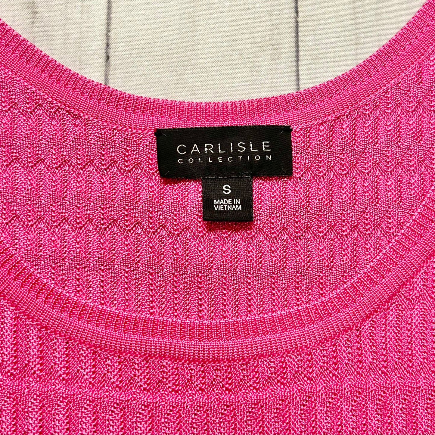 Pink Top Sleeveless By Carlisle Collection, Size: S