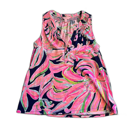 Top Sleeveless Designer By Lilly Pulitzer In Pink, Size: Xs