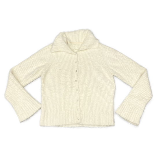 Sweater Cardigan By Anthropologie In Cream, Size: Xl