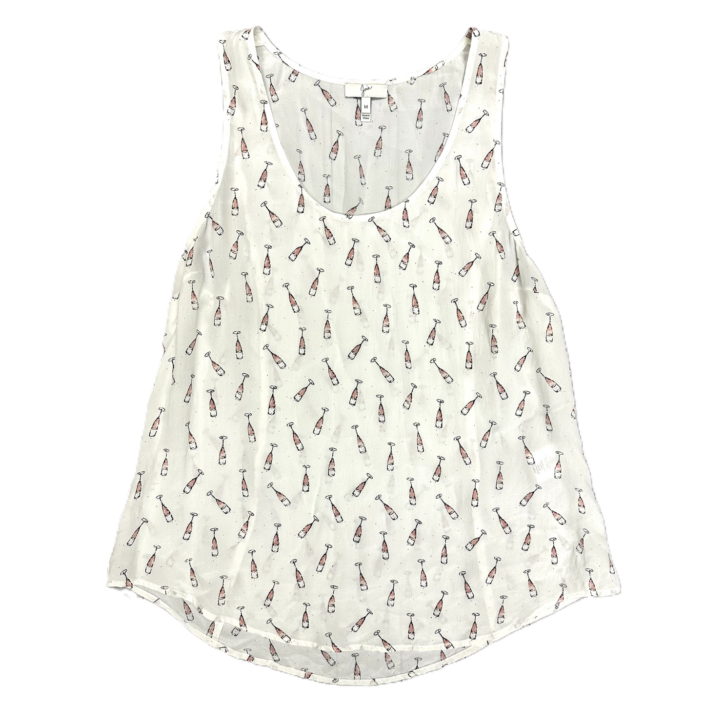 Top Sleeveless By Joie In White, Size: M