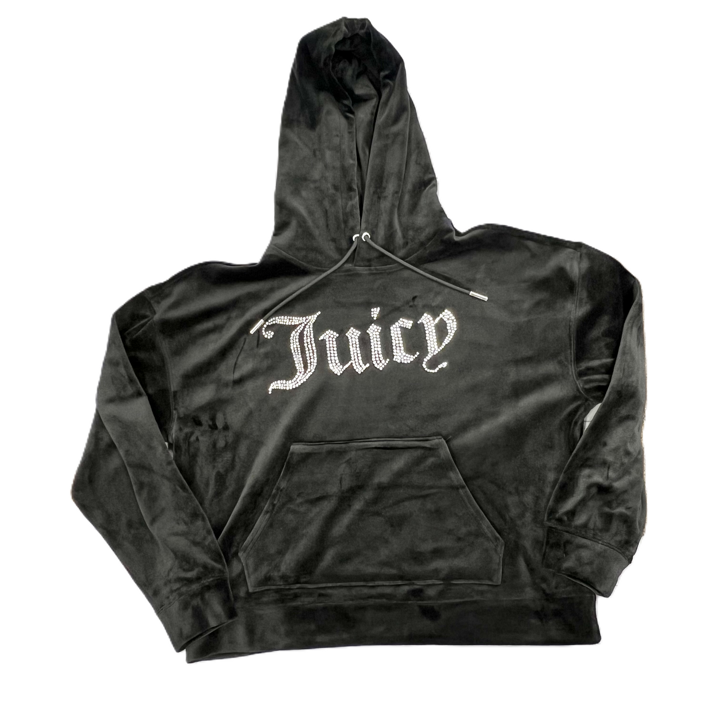 Sweatshirt Hoodie By Juicy Couture In Black, Size: L