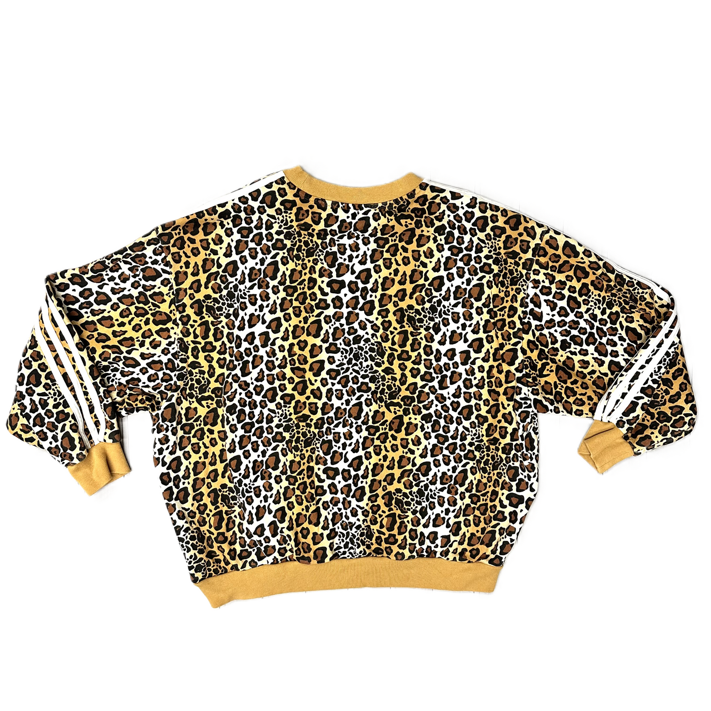 Sweatshirt Crewneck By Adidas In Leopard Print, Size: Xs