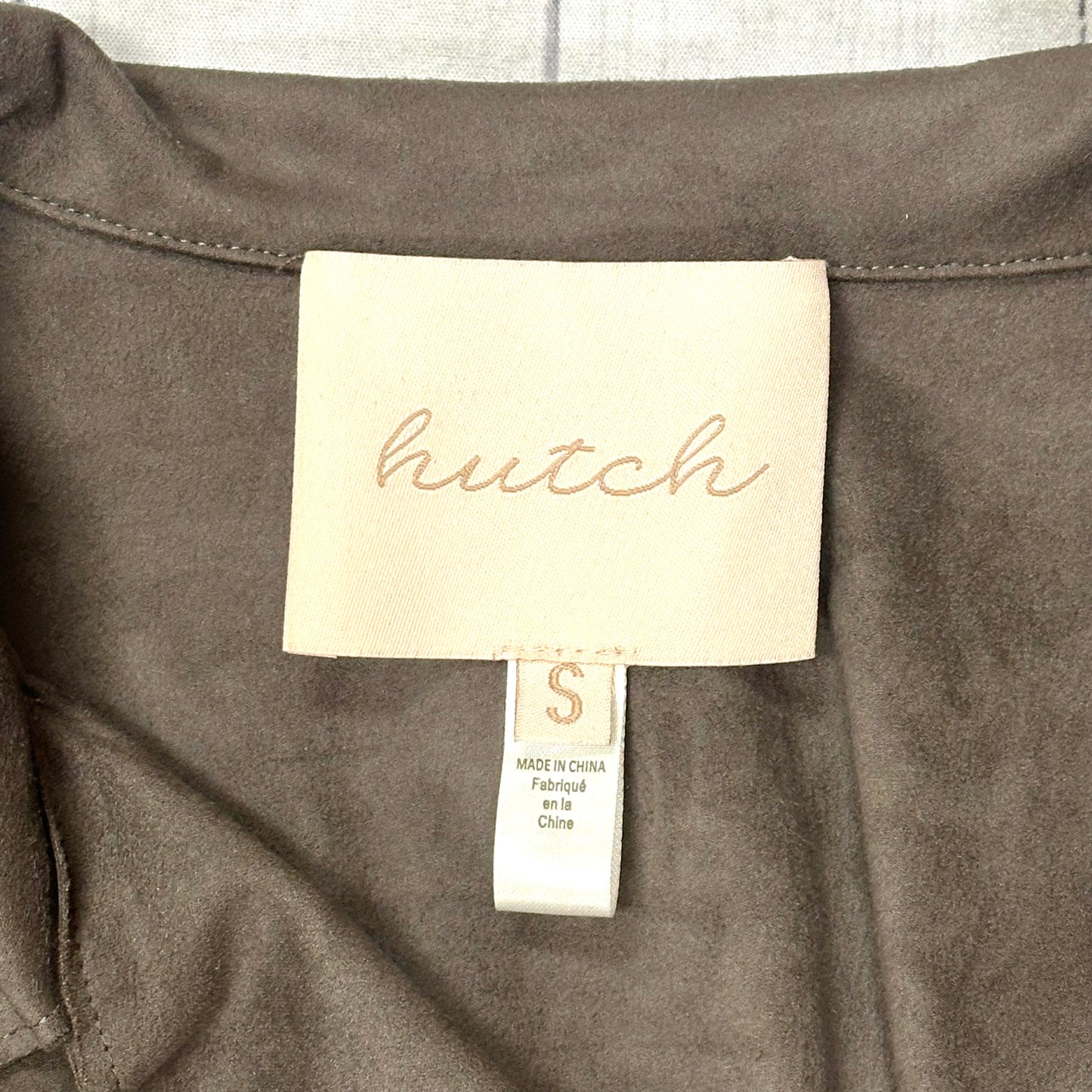 Jacket Moto By Hutch In Taupe, Size: S