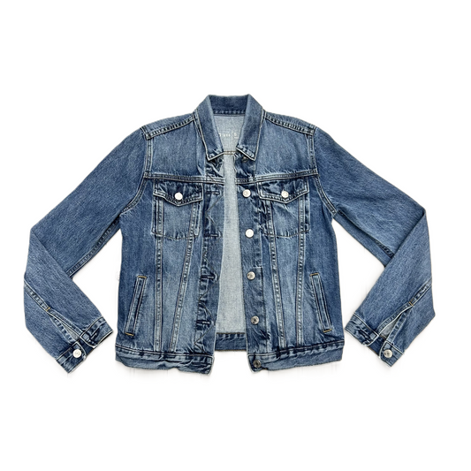 Jacket Denim By Gap In Blue Denim, Size: S